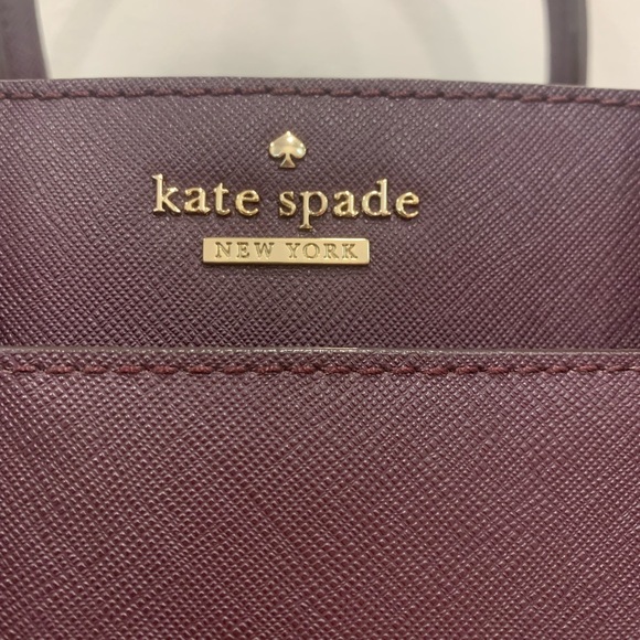 Kate Spade Cameron St Candace Satchel & Saffiano Leather Wallet In Blackberry - Picture 13 of 13
